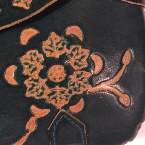 Vintage Tooled Leather Bag - Picture 3 of 6